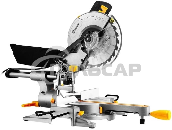 Торцовочная пила Deko DKMS2200-255 Laser 2200Вт 4500об/мин d=255мм