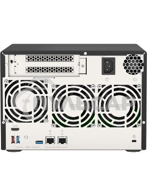 Сетевое хранилище без дисков SMB QNAP TVS-675-8G NAS, 6-tray w/o HDD, 2xM.2 SSD Slot, 1xHDMI-port. CPU 8-сore 64-bit x86 KX-U6580 2.5 GHz, 8GB DDR4 (1 x 8GB) up to 64GB (2 x 32GB), 2x 2.5 Gigabit LAN