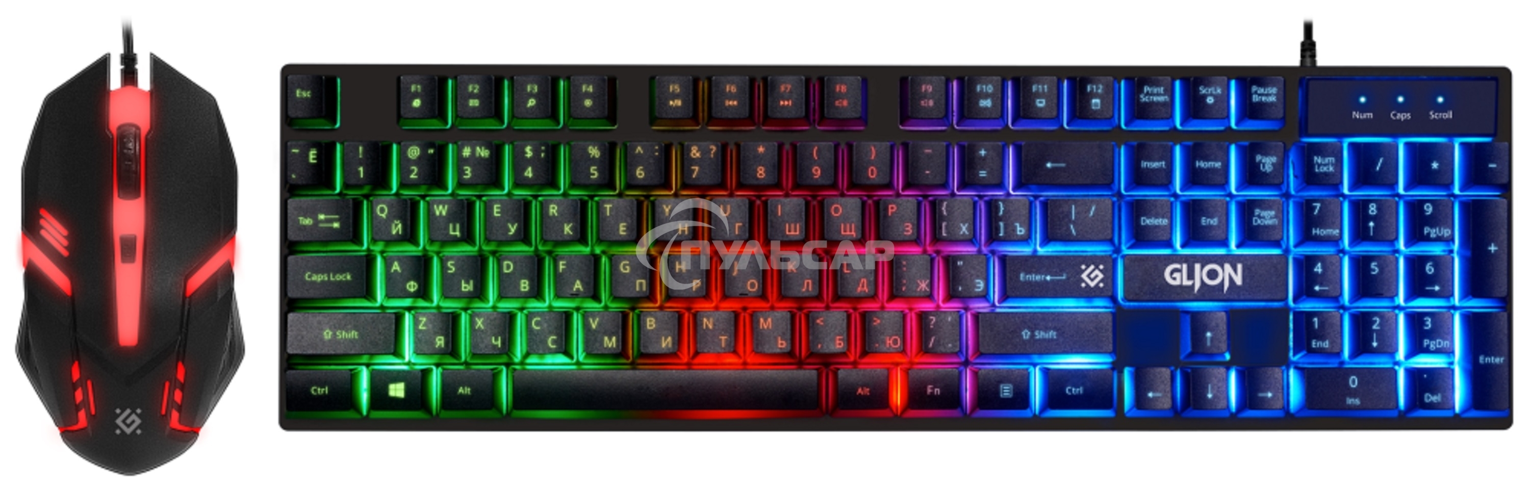 Комплект клавиатура + мышка Defender GLION C-123 RU PROMEGAJET