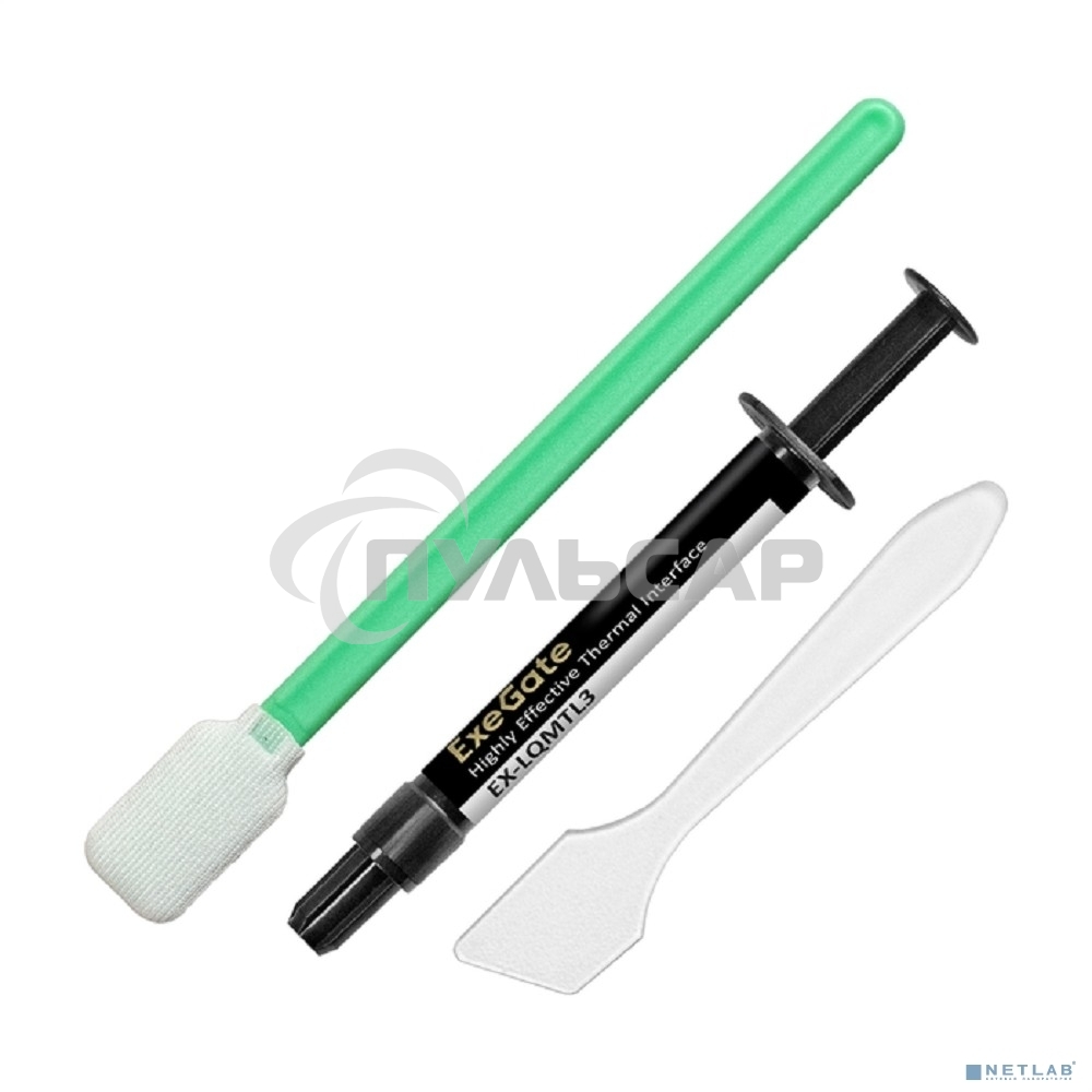 Жидкий металл ExeGate EX-LQMTL3 (79 Вт/(м•К), 3г, шприц с лопаткой)