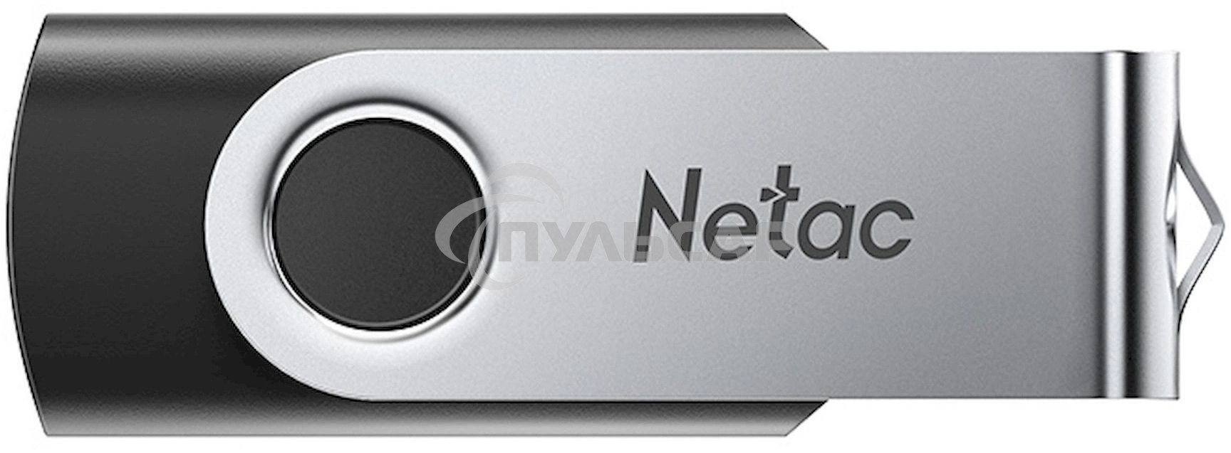 Флешка USB R/W Netac U505 8Gb USB2.0, черный и серебристый NT03U505N-008G-20BK