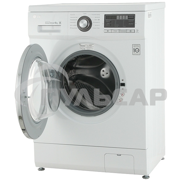 Стиральная машина LG F1096ND3 белая, загрузка фронтальная 6кг, 1000 об/мин., класс: A