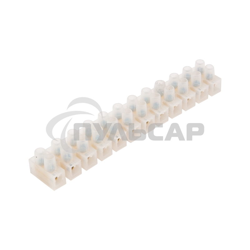 Клеммная колодка винтовая KВ-12 (4-12 мм²), ток 16 A, полиэтилен белый (ЗВИ), индивидуальная упаковка, 1 шт. Rexant