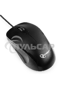 Мышь проводная Gembird MOP-100 черный, 1000 dpi, USB, кнопки - 3