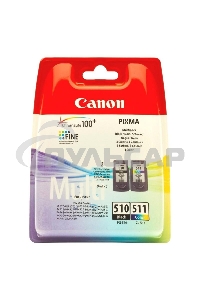 Картридж струйный PG-510/CL-511 (2970B010), для Canon PIXMA MP240/260/480, MX320/330, 3 цвета, 244 стр.