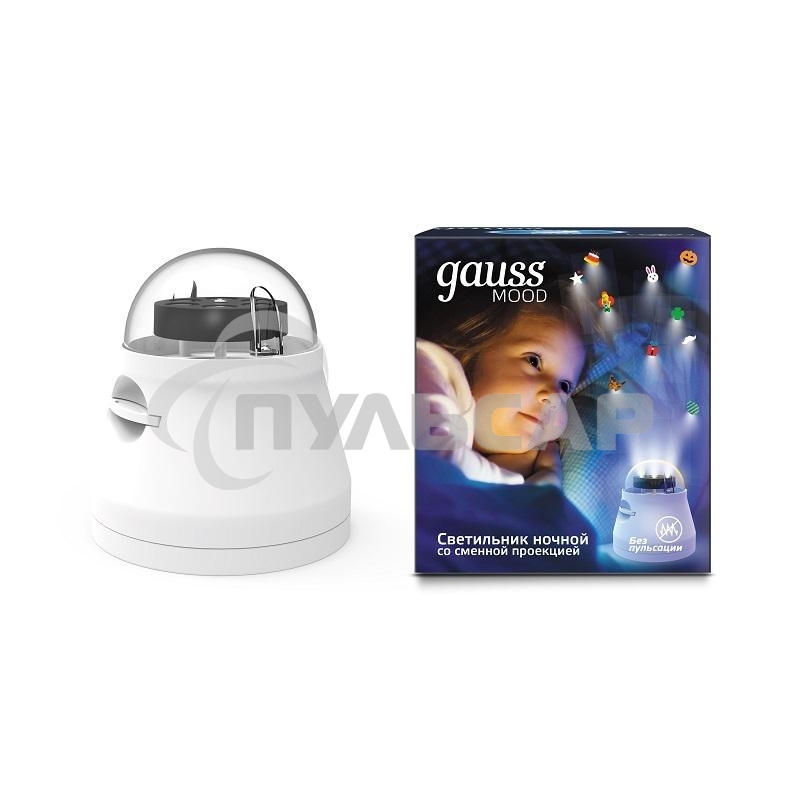 Ночник Gauss DIY0011 пластик белый