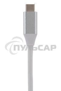 Устройство чтения карт памяти Type C Digma CR-С2501-S серебристый