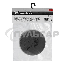 Опора резиновая Matrix для подкатного домкрата универсальная d=89 мм d=60 мм h=35 мм