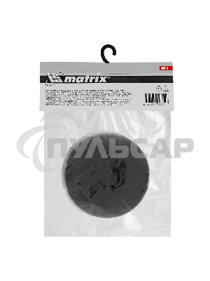 Опора резиновая Matrix для подкатного домкрата универсальная d=89 мм d=60 мм h=35 мм