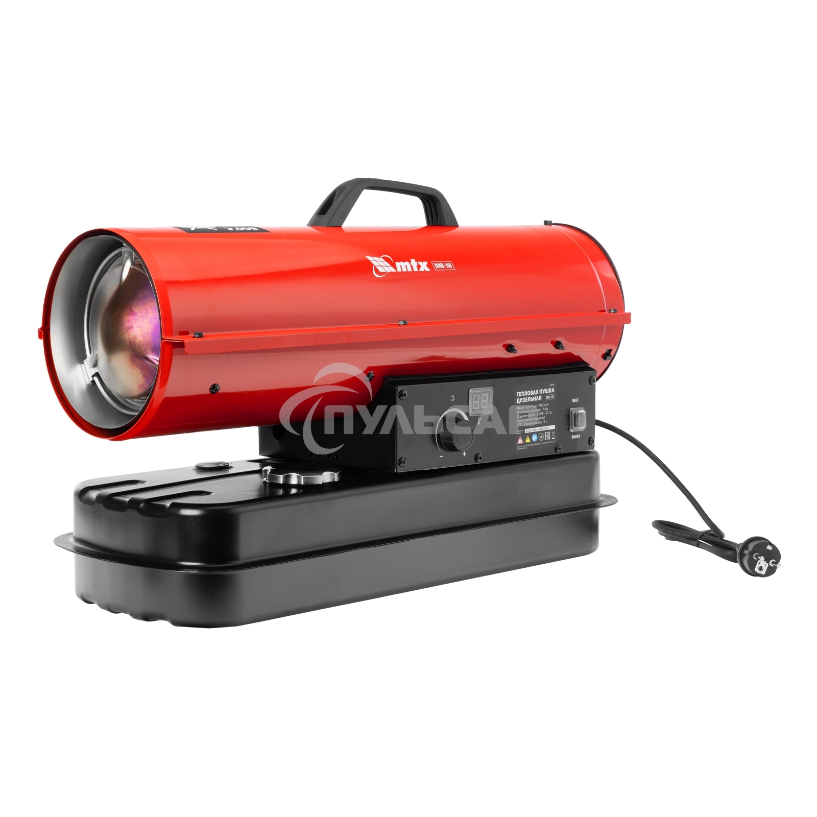 Дизельная тепловая пушка MTX DHB-10i, 10 кВт, 400 м3/ч, прямой нагрев, термостат