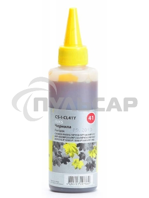 Чернила Cactus CS-I-CL41Y желтый (100мл) Canon PIXMA MP150/MP160/MP170/MP180/MP210/MP220