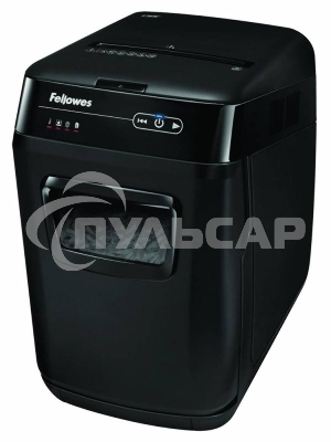 Шредер Fellowes AutoMax 150C FS-46801(01/02)* (секр.P-4)/фрагменты 4x38 мм,/150лист./32лтр./Уничт:скрепки, скобы, пл.карты,CD диски