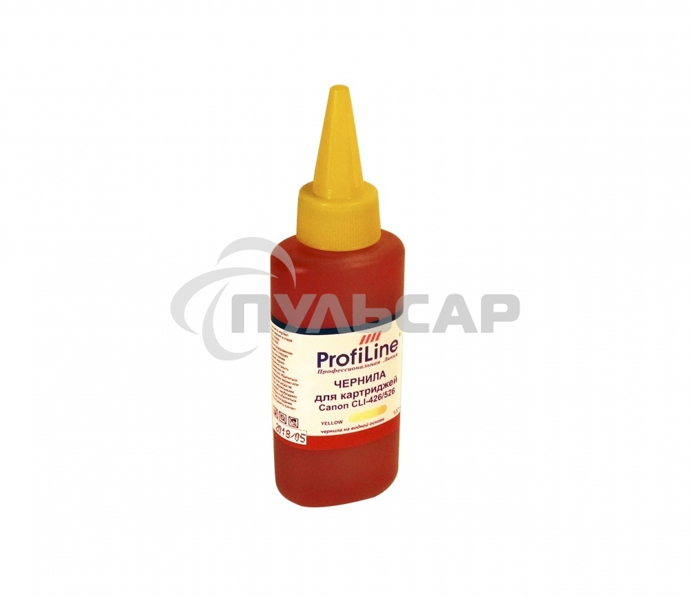 Чернила PL-CLI-426/526 для принтеров Canon iP4820/iP4840/iP4850/iP4870/MG6120/MG6140/MG6150/MG6170/MG8120/MG8140/MG8150/MG8170 Yellow водн 100 мл ProfiLine