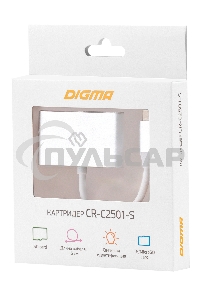 Устройство чтения карт памяти Type C Digma CR-С2501-S серебристый