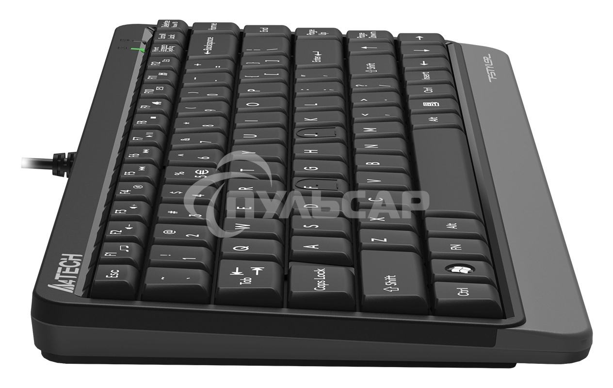 Клавиатура проводная A4Tech Fstyler FKS11, USB, черный/серый