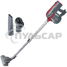 Пылесос вертикальный Galaxy GL 6255 серый/красный, питание от сети, 150 Вт, уборка сухая, пылесборник 0.8 л