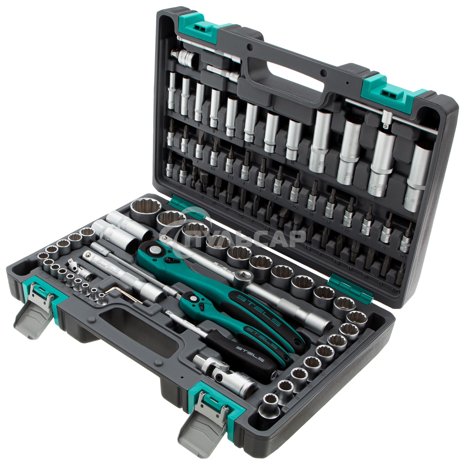 Набор инструментов Stels 94 предмета, 12 гранные головки 14118