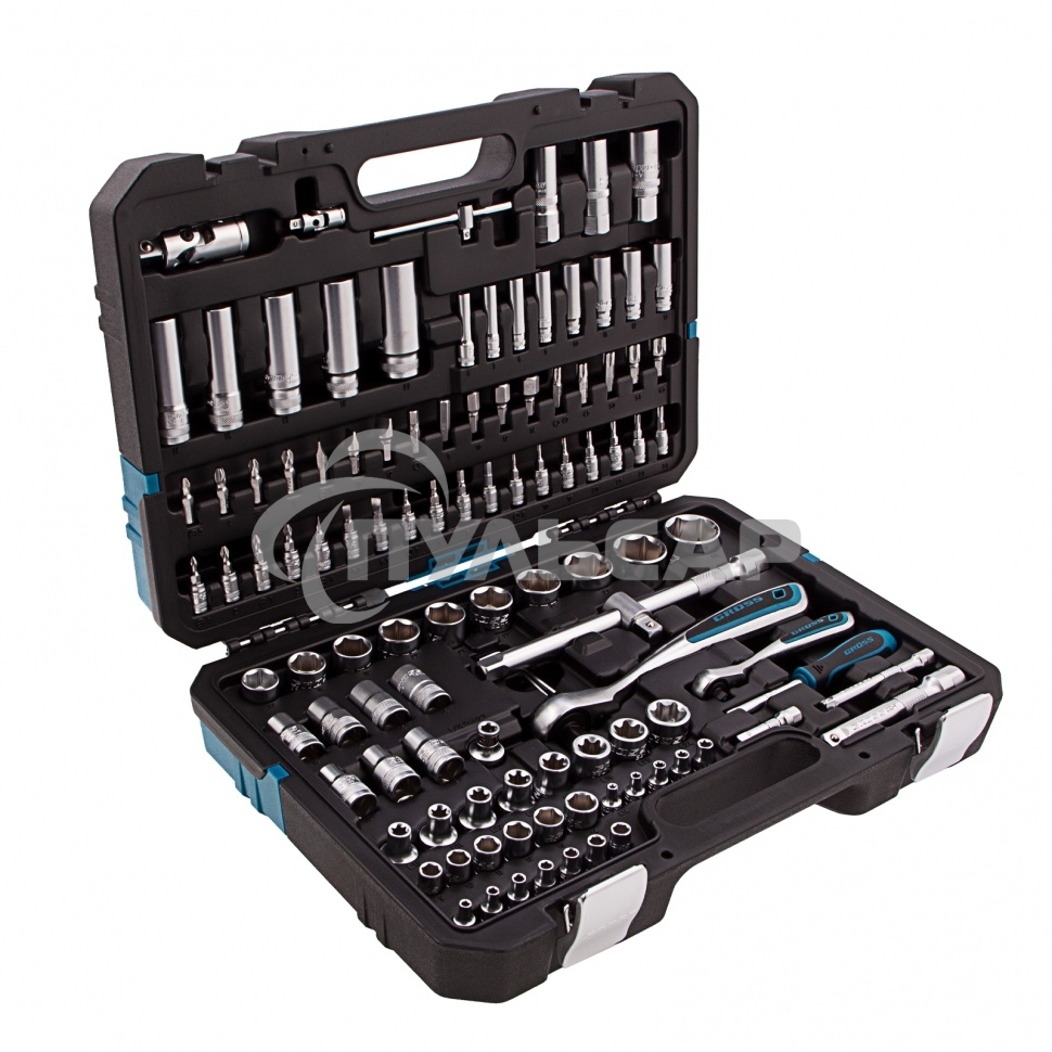 Набор инструментов 109 предметов, 120 зубьев, CrV 1/4, 1/2