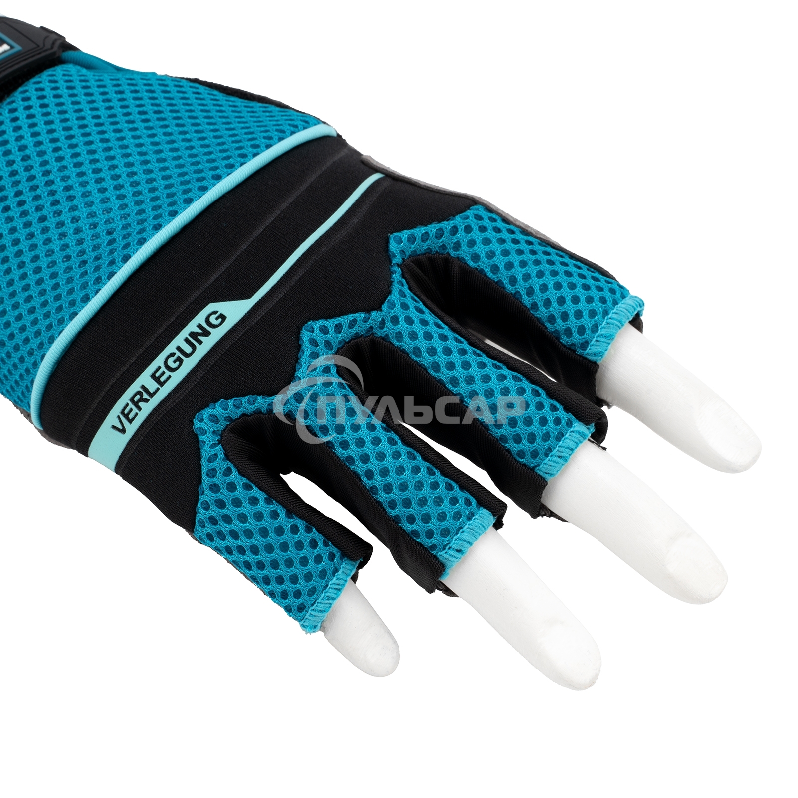 Перчатки комбинированные облегченные, открытые пальцы, AKTIV, размер М (8) Gross