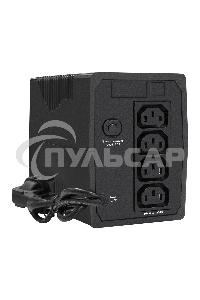 Источник бесперебойного питания ExeGate Power Smart ULB-1000.LCD.AVR.4C13 1000VA/550W, LCD, AVR, 4*C13, черный