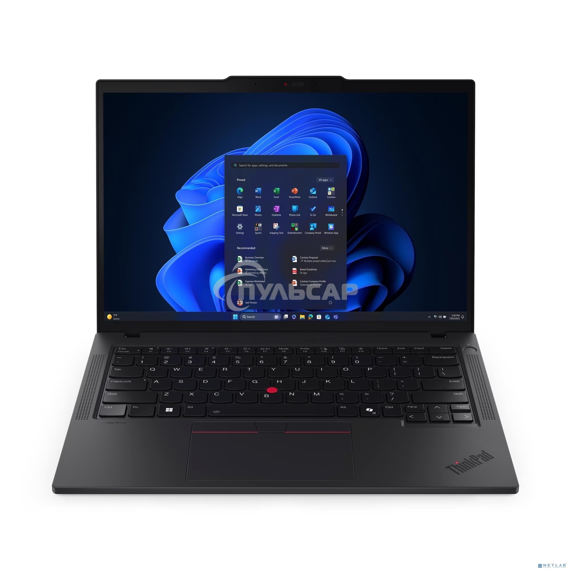 Ноутбук Lenovo ThinkPad T14 G6 21QC006HFW черный 14