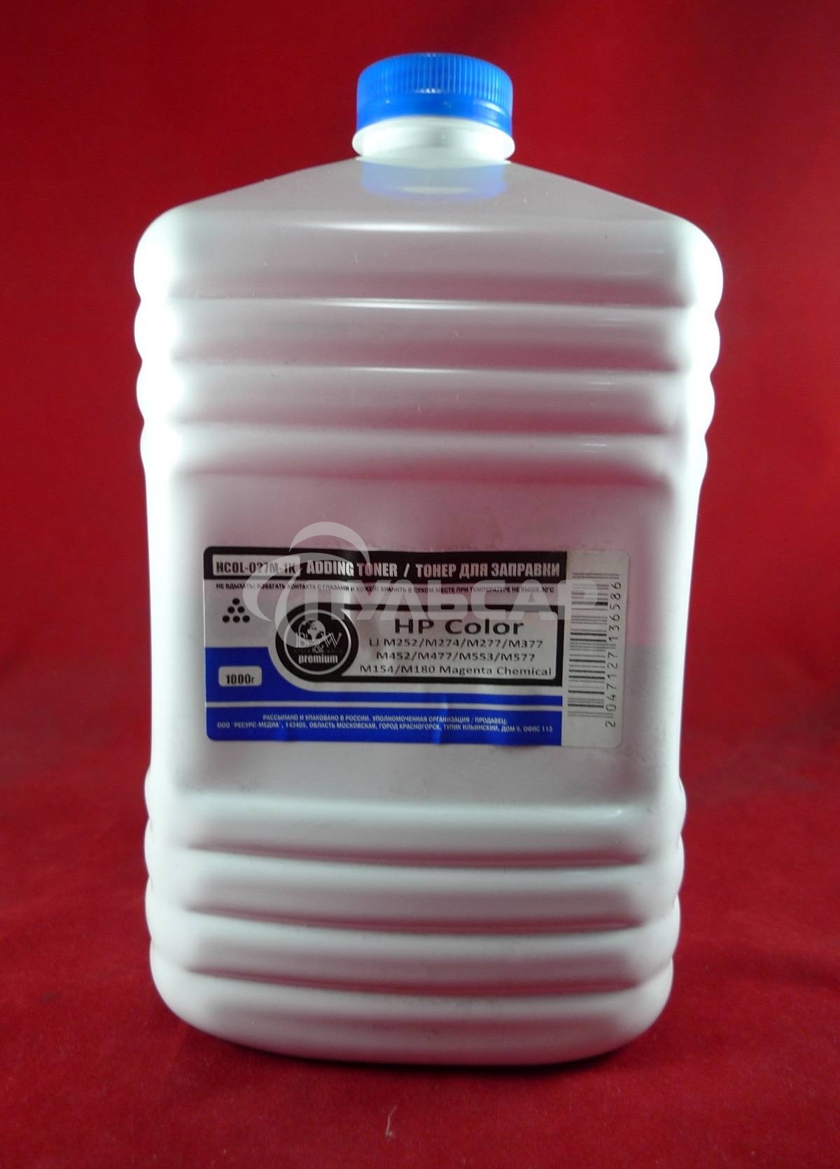 Тонер HP Color LJ M252/M274/M277/M377/M452/M477/M553/M577/M154/M180 (CF403/CF413/CF363/CF513/CF533) Magenta химический (кан. 1кг) BW Premium фас. Россия