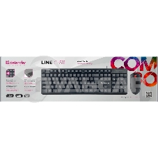 Комплект клавиатура + мышка Defender LINE C-511 RU черный