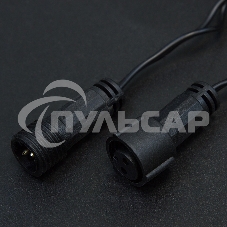 Гирлянда Нить 10м, свечение с динамикой, черный ПВХ, 230В, RGB