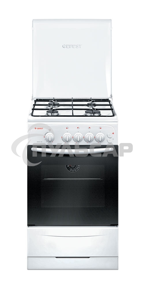 Плита газовая Gefest ПГ 3200-06 К33 белый, конфорок 4 шт, духовка 42 л, 50 см x 85 см x 57 см