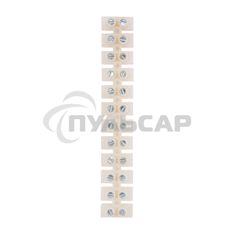 Клеммная колодка винтовая KВ-12 (4-12 мм²), ток 16 A, полиэтилен белый (ЗВИ), индивидуальная упаковка, 1 шт. Rexant