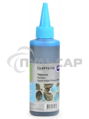 Чернила Cactus CS-EPT6735 светло-голубой (100мл) Epson L800