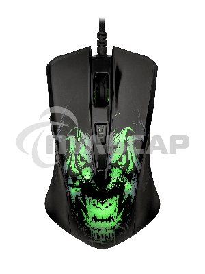 Мышь проводная Qumo Rampage M49 черный, 3200 dpi, USB, кнопки - 6