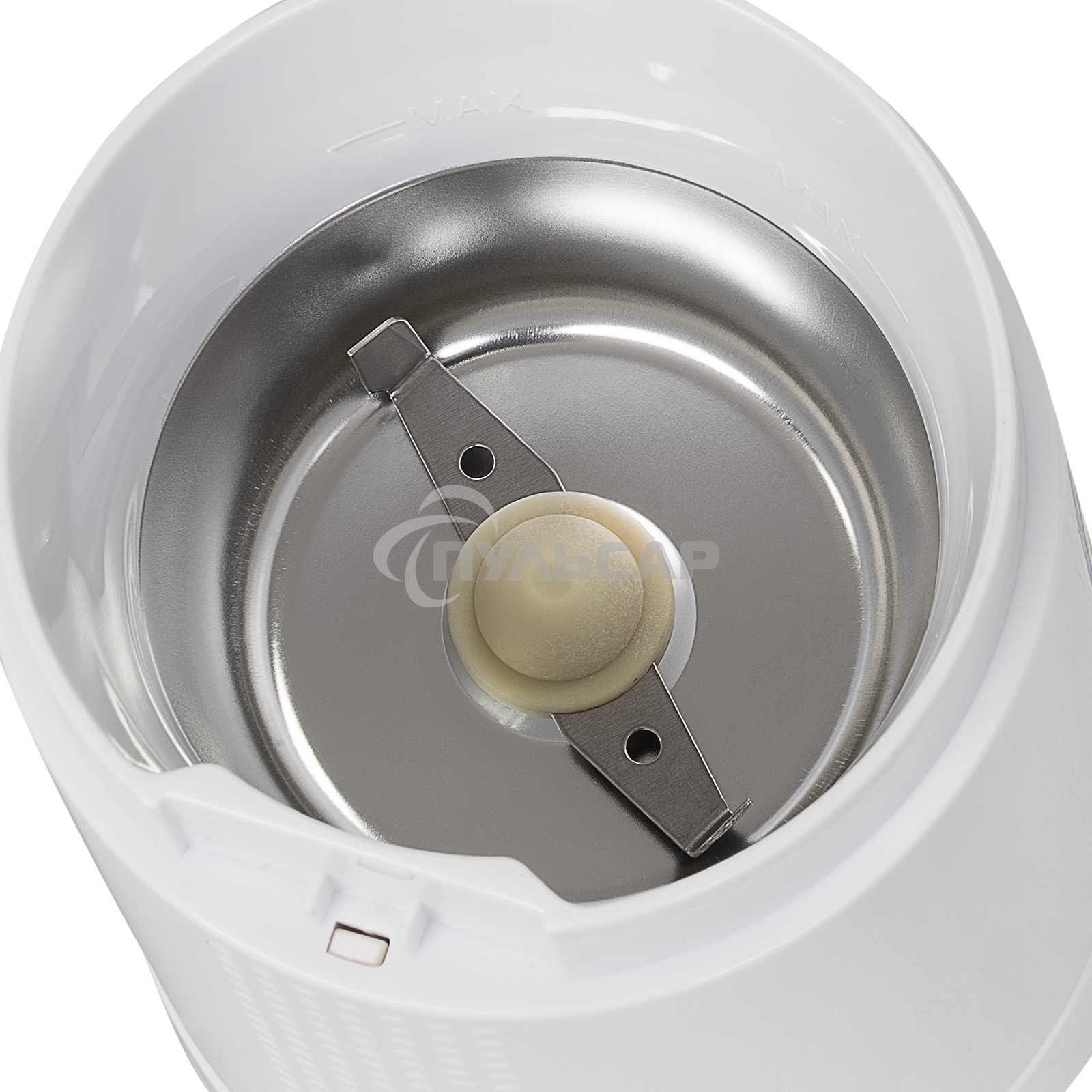 Кофемолка электрическая Galaxy Line GL 0909, белый, роторная, 200 Вт, вместимость контейнера 45 г