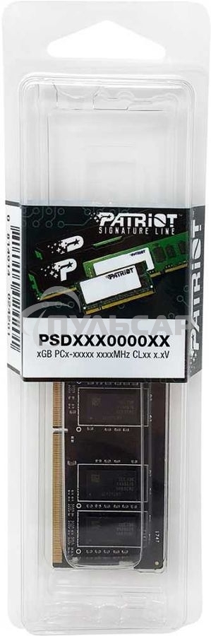 Оперативная память Patriot Signature, DDR4, 16Gb (1x16 Gb), 3200 MHz, CL22, SO-DIMM