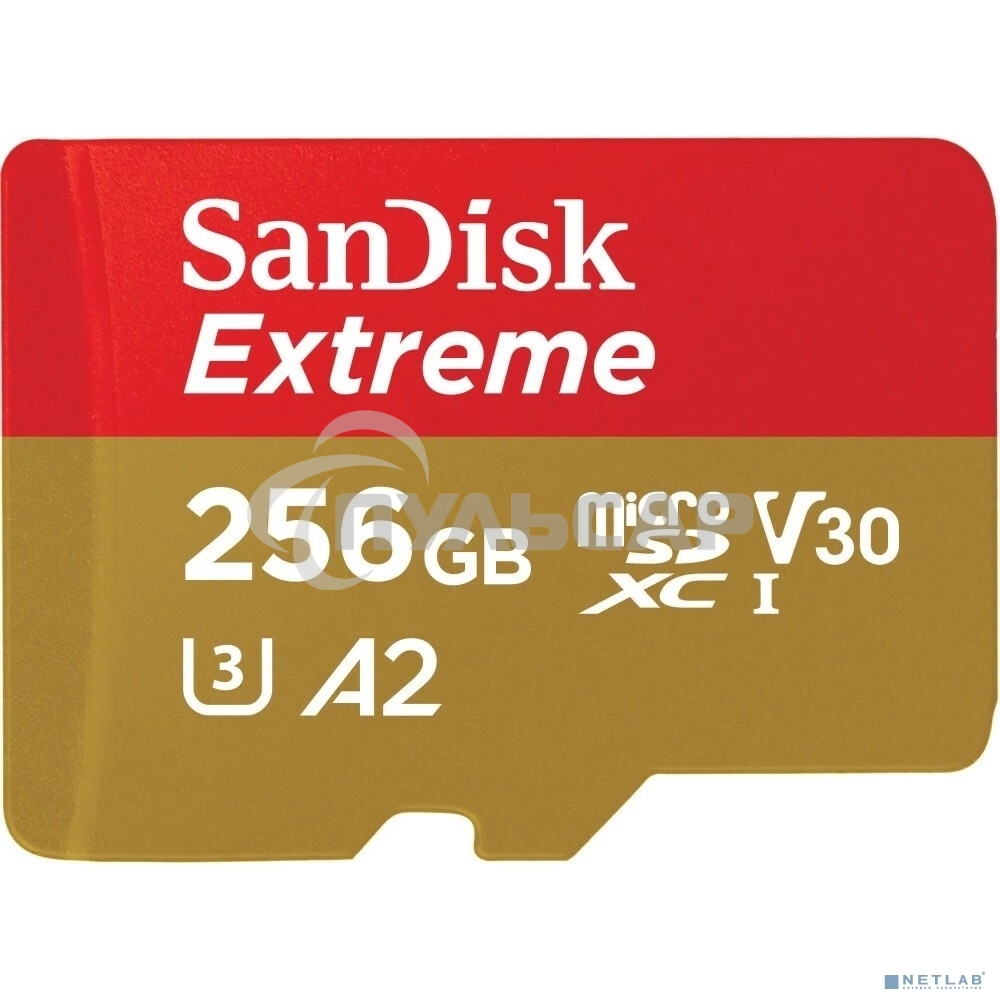 Флеш карта microSD 256GB SanDisk microSDXC Class 10 UHS-I A2 C10 V30 U3 Extreme 190MB/s