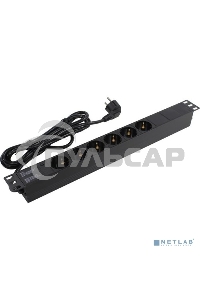 Блок розеток горизонтальный ExeGate ServerPro PDU-19H603 Al-6S-EU2.5, 19