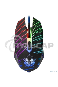 Мышь проводная Defender Dark Agent GM-590L черный, 12800 dpi, USB, кнопки - 6