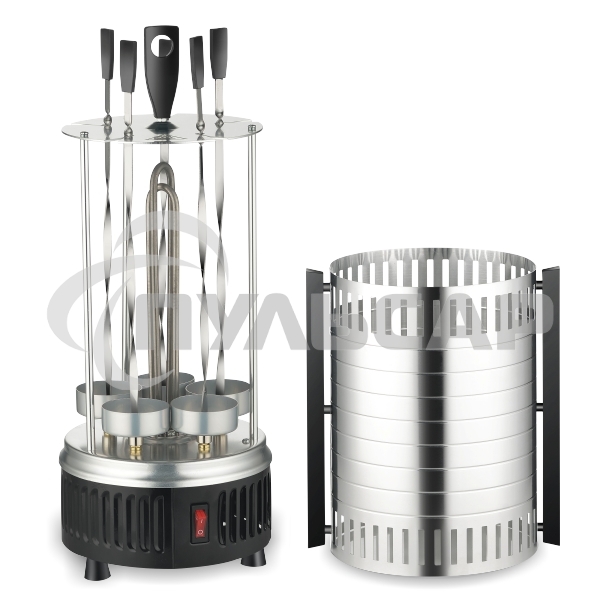 Шашлычница электрич Sakura SA-7810SB 1000 Вт 5шамп