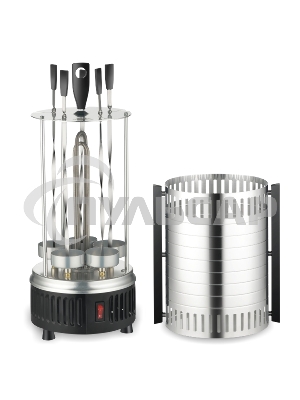 Шашлычница электрич Sakura SA-7810SB 1000 Вт 5шамп