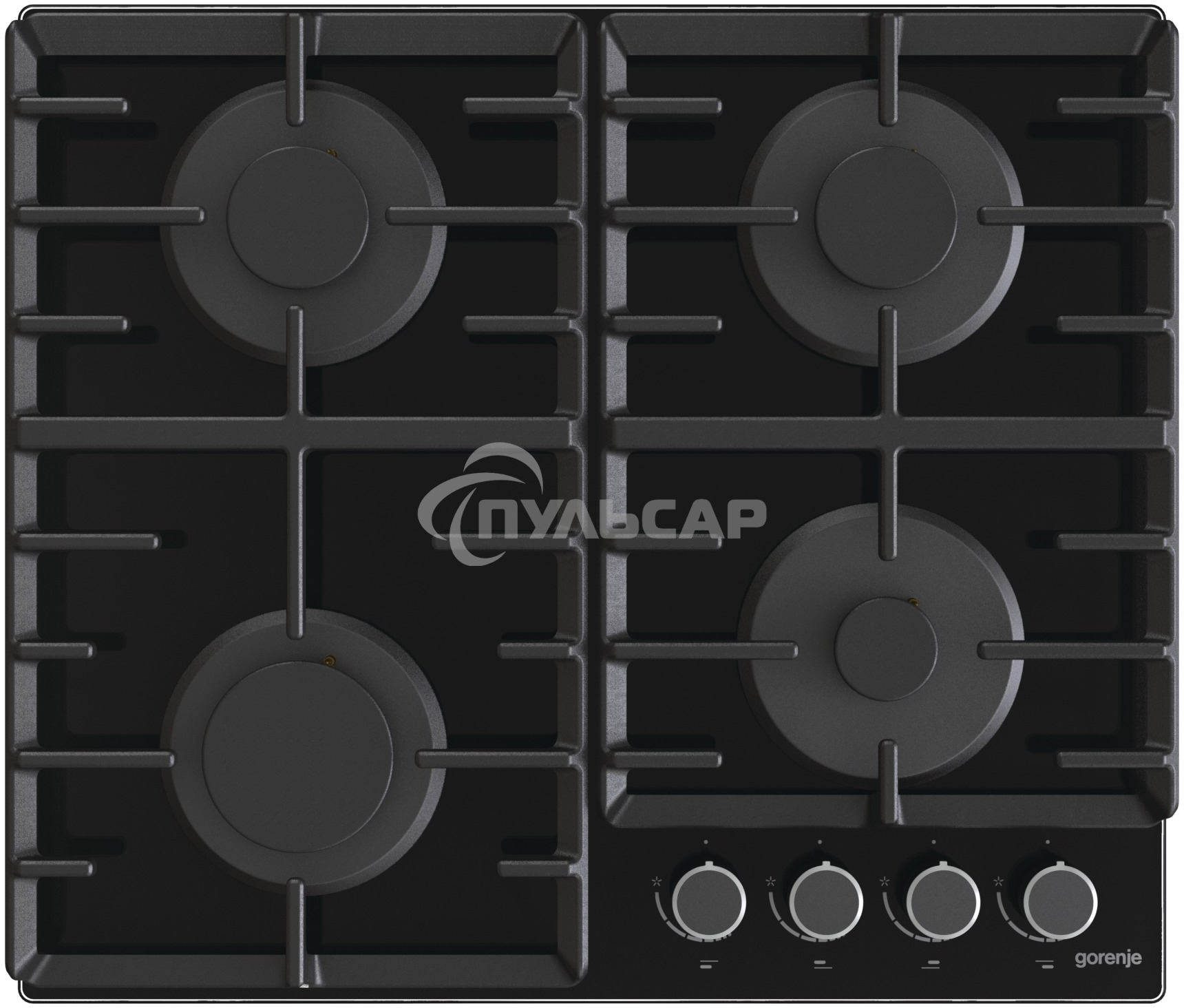 Газовая варочная панель Gorenje на закаленном стекле, Габаритные размеры (шхвхг): 60 × 13.6 × 52 см Газ-контроль