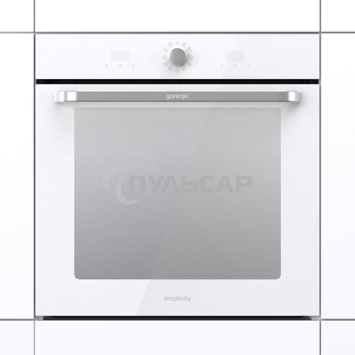Электрическая духовка Gorenje BOS67371SYW 60 см, 77 л, Коллекция: Simplicity, Очистка паром AquaClean, 12 режимов, белый