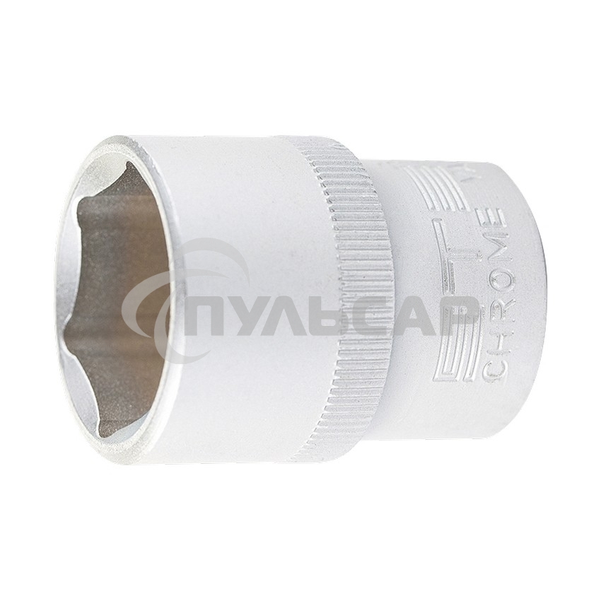 Головка торцевая, 22 мм, 6-гранная, CrV, под квадрат 1/2