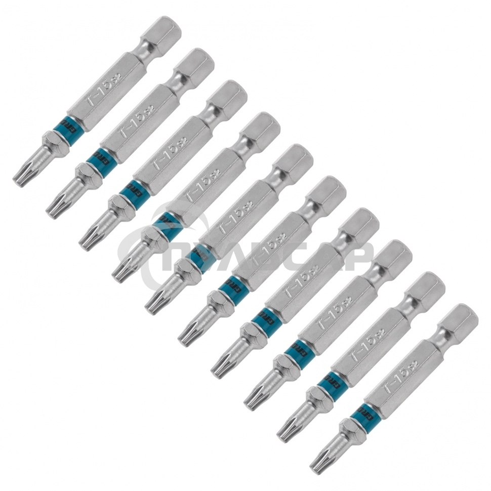 Набор бит TORX 15х50, сталь S2, 10 шт. Gross