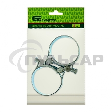 Хомуты металлические, силовые 52-55 мм, ширина 22 мм, шарнирные, W1, 2 шт. Сибртех