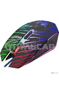 Мышь проводная Defender Dark Agent GM-590L черный, 12800 dpi, USB, кнопки - 6