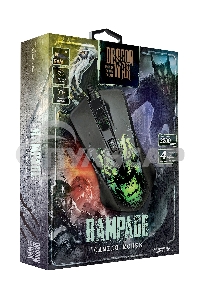 Мышь проводная Qumo Rampage M49 черный, 3200 dpi, USB, кнопки - 6