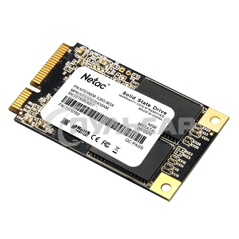 Накопитель SSD Netac N5M, 128GB, mSATA, R/W 560/520