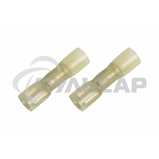 Клемма плоская полностью изолированная термоусаживаемая гнездо 6.6 мм 4-6 мм² (РПи-м-т 6.0-(6.3) желтый Rexant