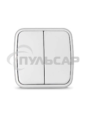 Выключатель 2-кл. ОП Электра 10А IP20 белый Союз 0031