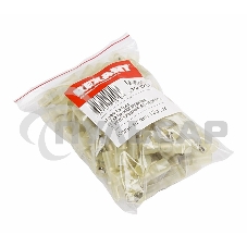 Клемма плоская полностью изолированная термоусаживаемая гнездо 6.6 мм 4-6 мм² (РПи-м-т 6.0-(6.3) желтый Rexant